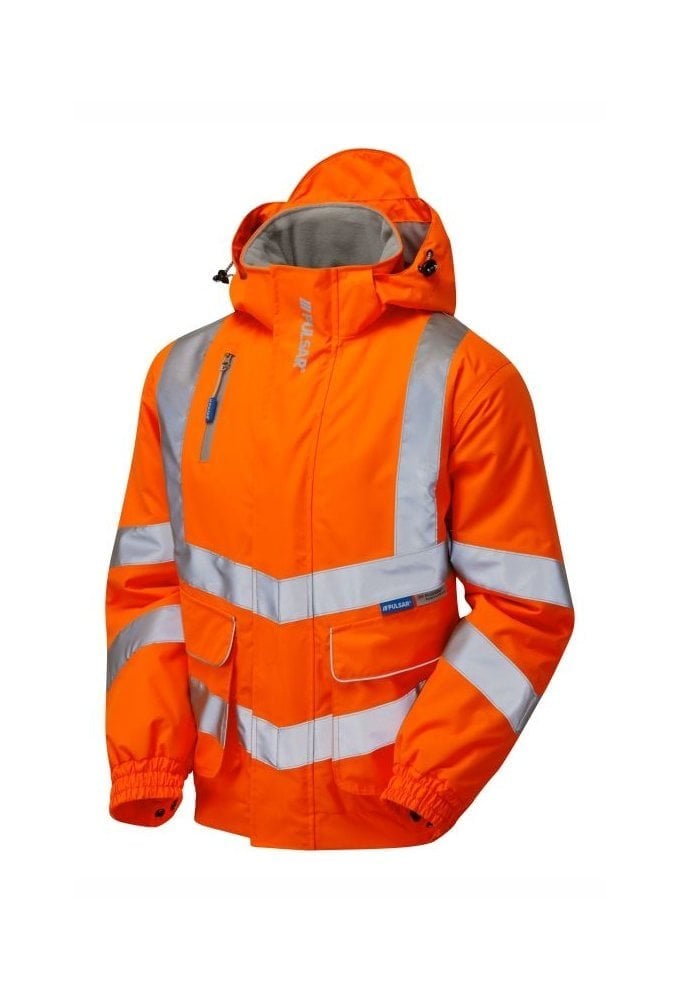 PR496-ORG Pulsar PR496 PULSAR® Padded Bomber Jacket ORANGE S-6XL RIS-3279