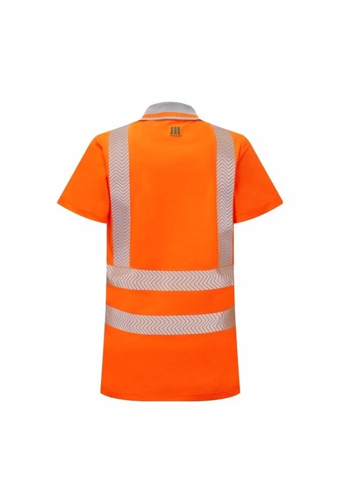 LFE951-ORG Pulsar lfe951 PULSAR® LIFE Ladies Polo Shirt Orange Size 8-26 RIS-3279