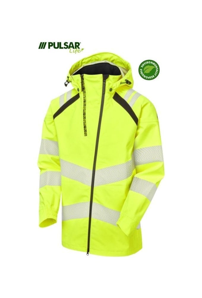 LFE909-YEL Pulsar PULSAR® LIFE Men's Shell Jacket Yellow Size Small-6XL