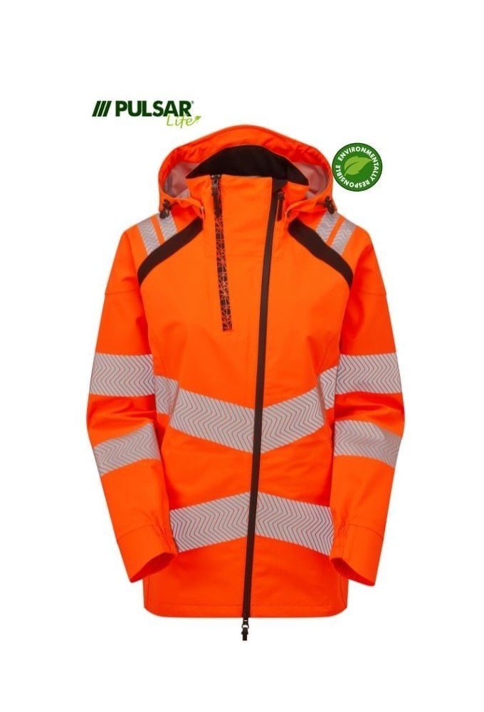 LFE960-ORG Pulsar PULSAR® LIFE Ladies Shell Jacket Orange Size Small-6XL RIS-3279