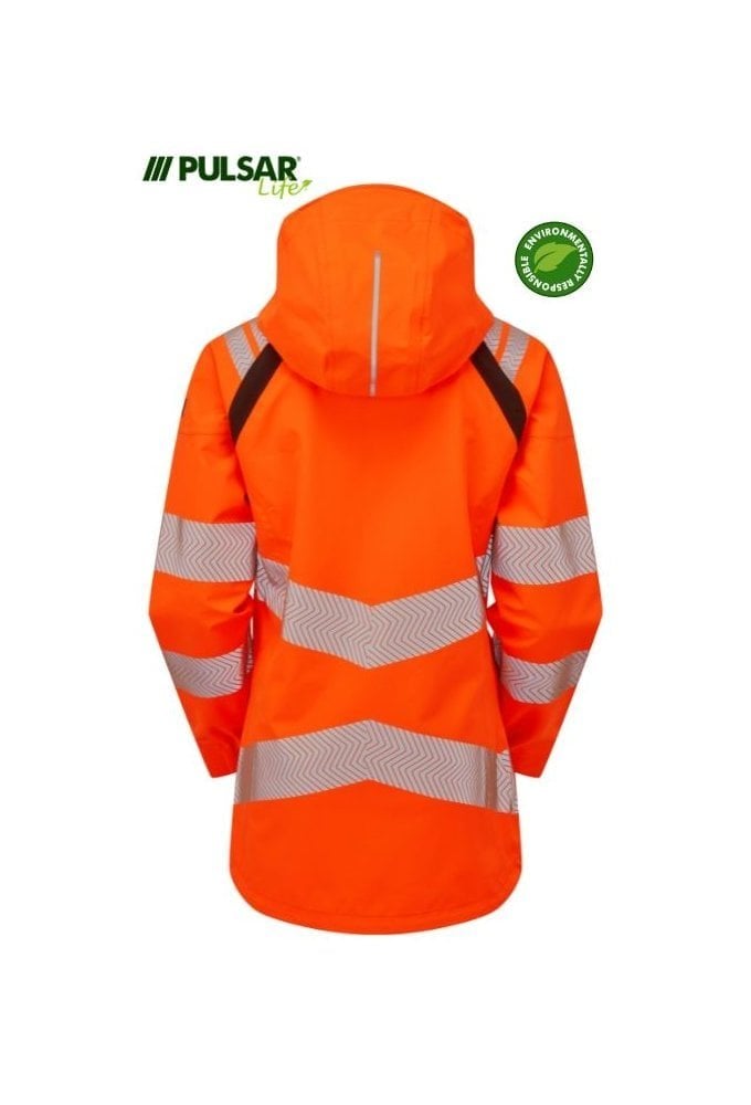 LFE960-ORG Pulsar PULSAR® LIFE Ladies Shell Jacket Orange Size Small-6XL RIS-3279