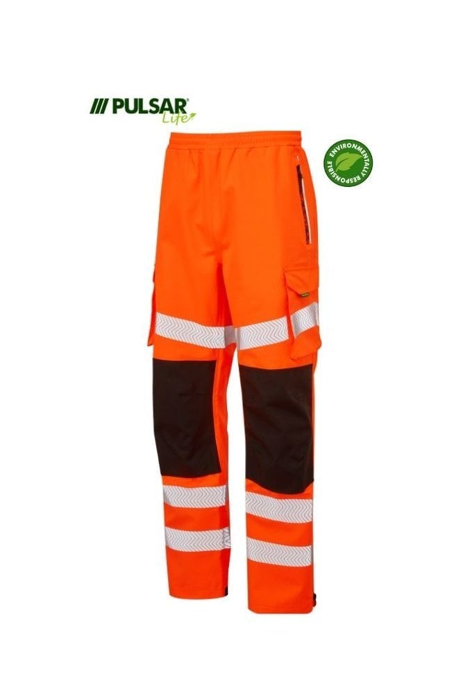 LFE907-ORG Pulsar PULSAR® LIFE Overtrouser Orange/Black Size Small-6XL (Short, Reg and Tall Length) RIS-3279