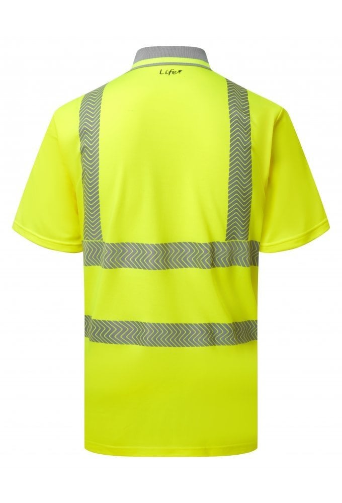LFE923 Pulsar PULSAR® LIFE Men's Short Sleeve Polo Shirt Yellow