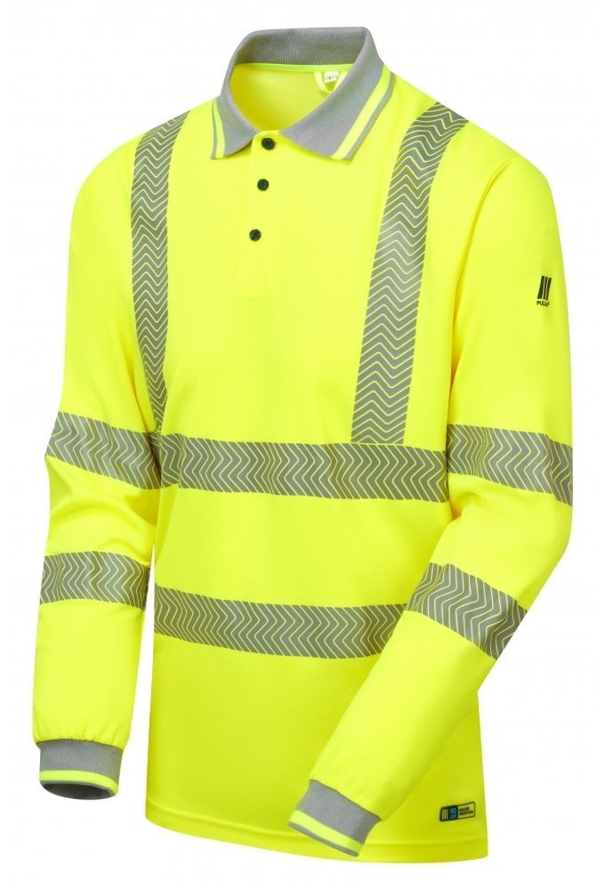 LFE925 Pulsar PULSAR® LIFE Men's Long Sleeve Polo Shirt Yellow