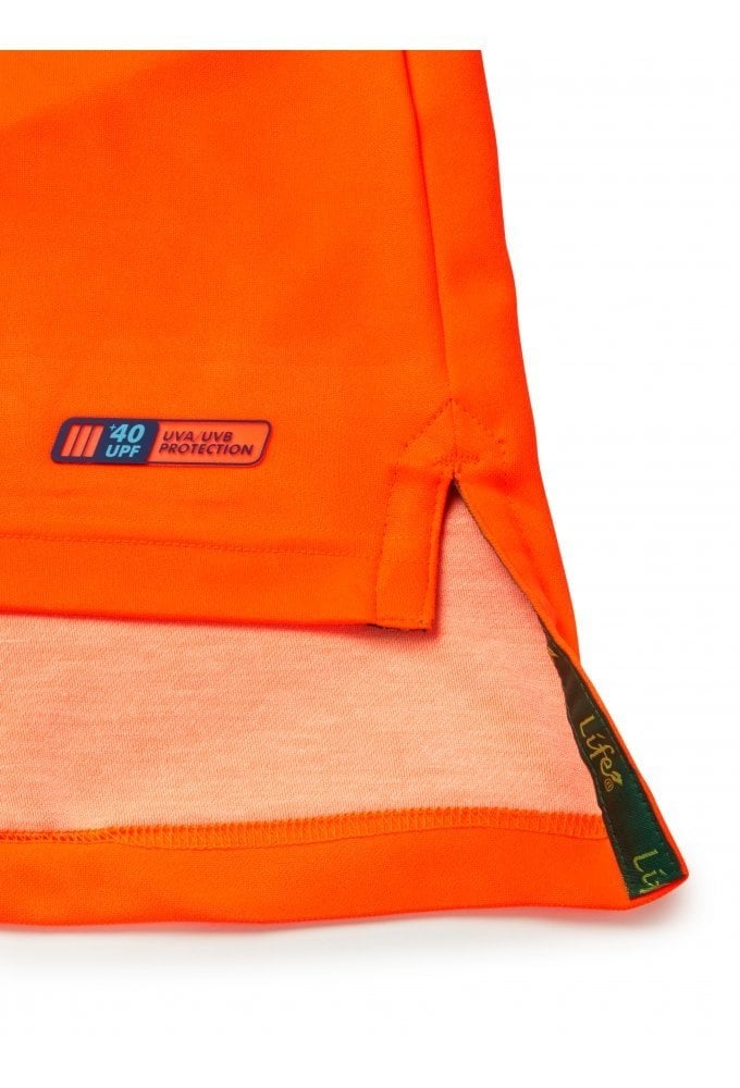 LFE926 Pulsar PULSAR® LIFE Men's Long Sleeve Polo Shirt Orange