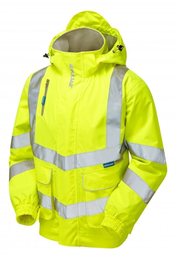 P533 Pulsar PULSAR® Protect High Visibility Mesh Lined Bomber Jacket Yellow