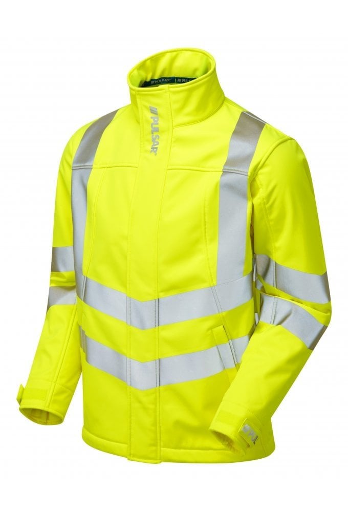 P534 Pulsar PULSAR® Protect High Visibility Interactive Softshell Jacket Yellow