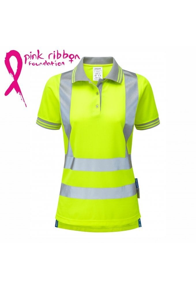 P700 Pulsar PULSAR® Protect Women's High Visibility Polo Shirt Yellow