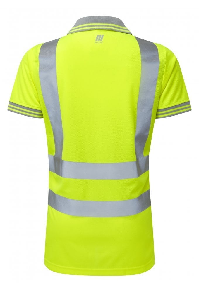 P700 Pulsar PULSAR® Protect Women's High Visibility Polo Shirt Yellow