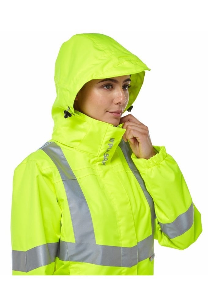 P704 Pulsar PULSAR® Protect Women's High Visibility Storm Coat Yellow