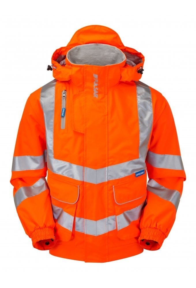 PR515 Pulsar PULSAR® Protect High Visibility Mesh Lined Bomber Jacket Orange