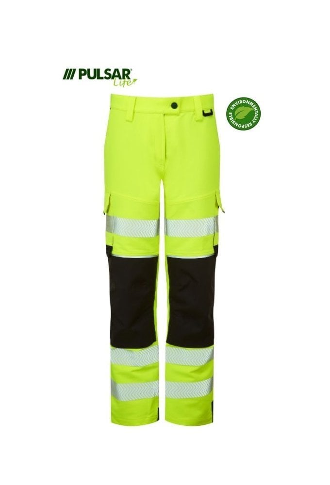 LFE921-ORG Pulsar PULSAR® LIFE Men's Stretch Combat Trouser Yellow Size 32-54 (Short, Regular and Tall Length)