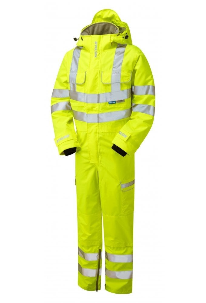 P522 Pulsar PULSAR® Protect High Visibility Waterproof Coverall Yellow