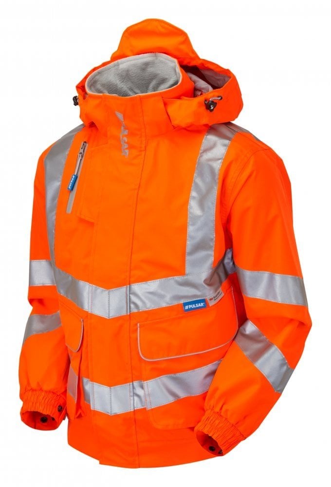 PR515 Pulsar PULSAR® Protect High Visibility Mesh Lined Bomber Jacket Orange
