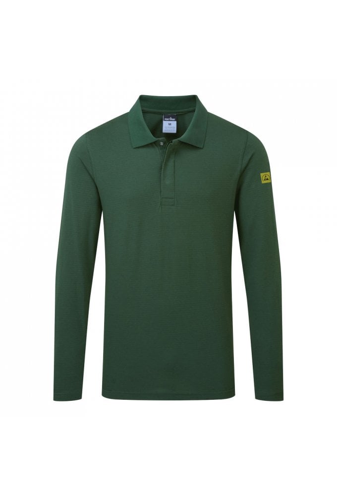 Portwest AS23 Anti-Static ESD Polo Shirt L/S