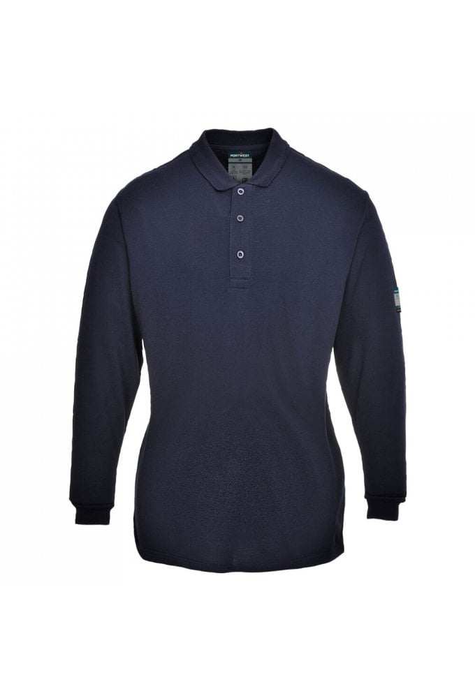 Portwest FR758 Modaflame Knit FR Women's Long Sleeve Polo Shirt