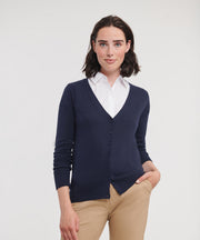 Women's v-neck knitted cardigan