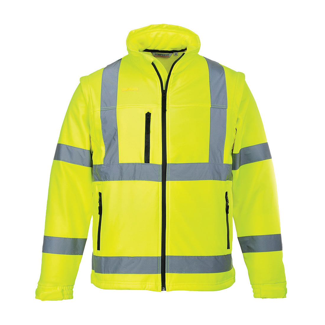 Portwest S428 - Hi-Vis 2-in-1 Softshell (3L) (Small - 4XL) 2 COLOURS RIS 3279 TOM In Orange (Copy)