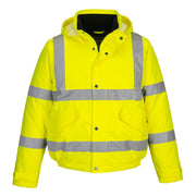 Custom Printed Portwest S463 Portwest Hi-Vis Winter Bomber Jacket EN472 to -40 C (XSmall To 7XL) 2 COLOURS RIS 3279 TOM Issue 2 (in Orange)