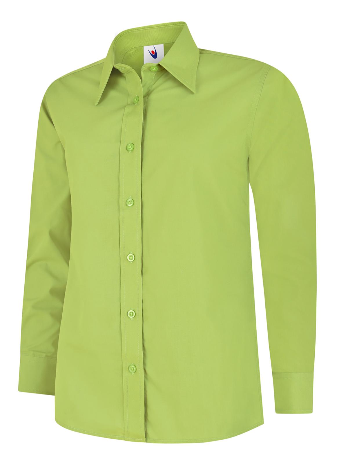 UC711 Ladies Poplin Full Sleeve Shirt (XS To 5XL)  9 COLOURS