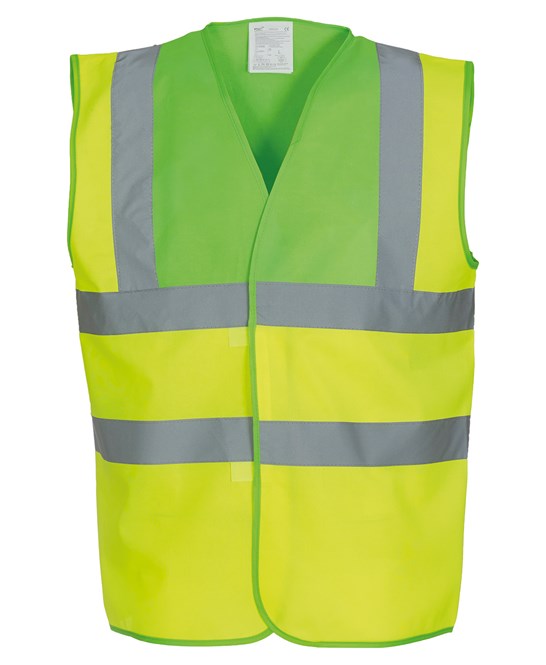 Yoko YK001 Custom Printed Two Tone Hi Vis Vest