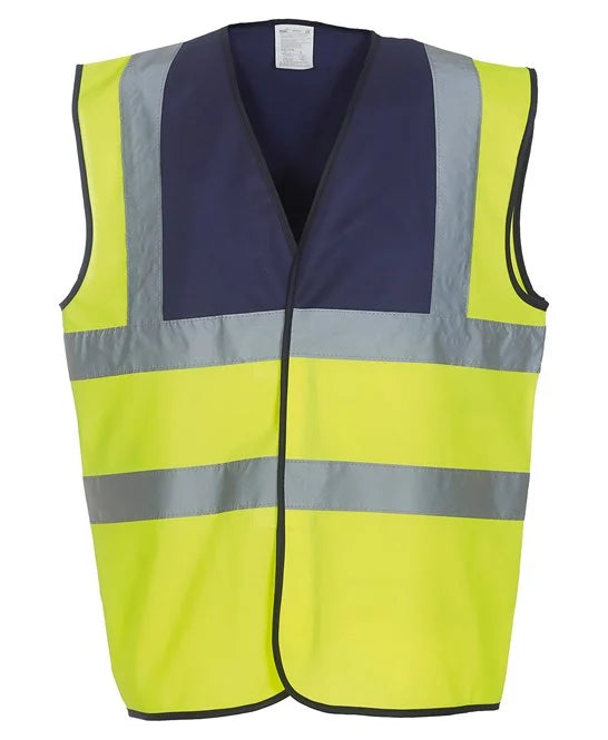 Yoko YK001 Custom Printed Two Tone Hi Vis Vest