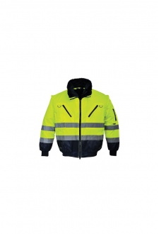 Portwest S464 Contrast Plus Bomber Jacket Yellow